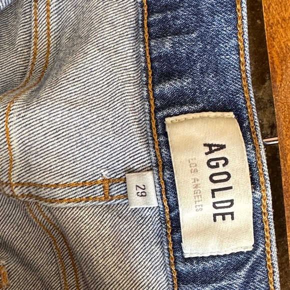 AGOLDE Lyle Jeans Size 29 Organic Cotton Elastane Blend Zip Fly #A9023C-1370 - Picture 6 of 10